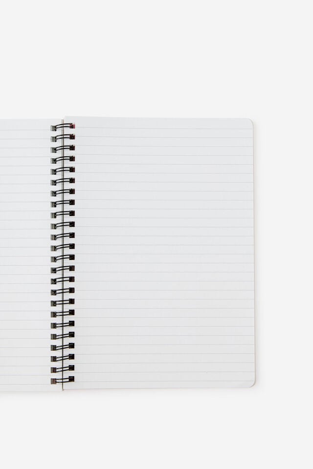 A5 Spiralbound Notebook, ECRU KISSES