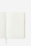 Personalised A5 Hard Lined Notetaker Notebook, MINTY HARLEQUIN - example image 2