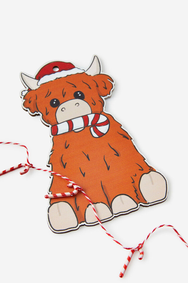 Fashion Ribbon, COW WITH CANDY CANES
