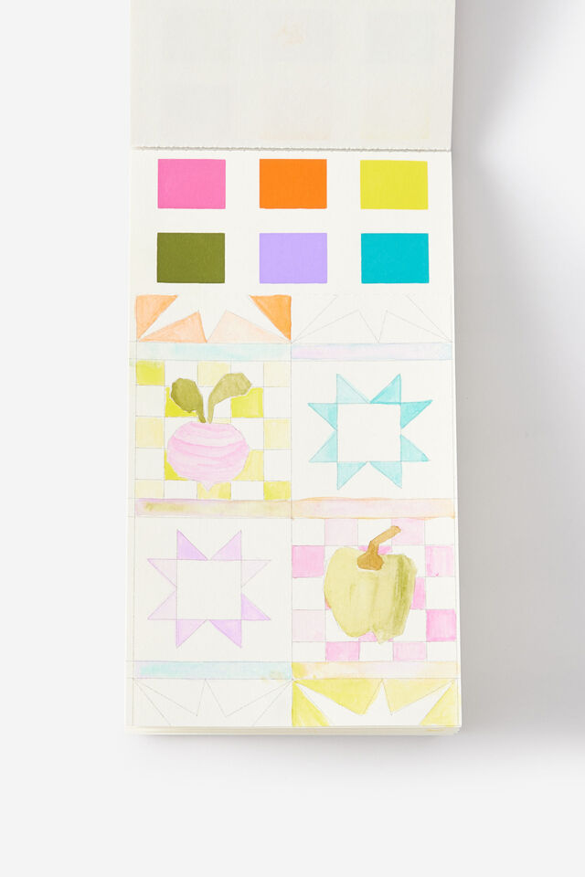 Watercolour Postcard Pad, COSY AT HOME