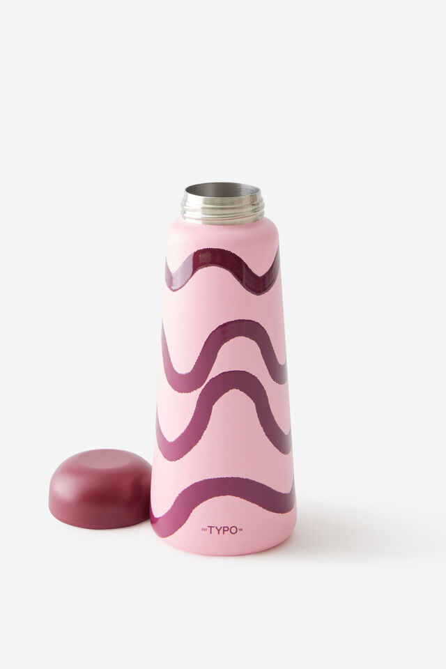 Quencher 450Ml, TYPOGRAPHIC/ STRAWBERRY MILK