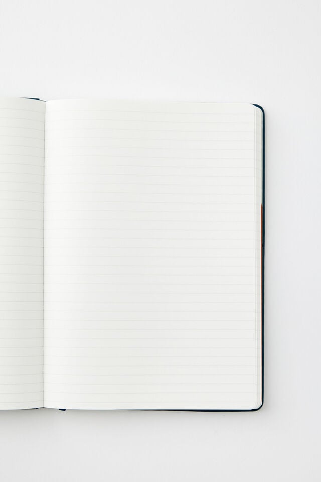 B5 Hard Cover Lined Notebook, NORTH SEA