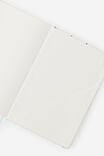 A5 Hard Lined Notetaker Notebook, ECRU DITSY CELESTIAL - example image 4