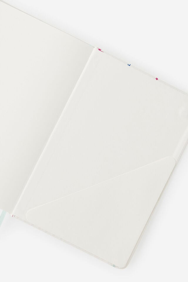 A5 Hard Lined Notetaker Notebook, ECRU DITSY CELESTIAL