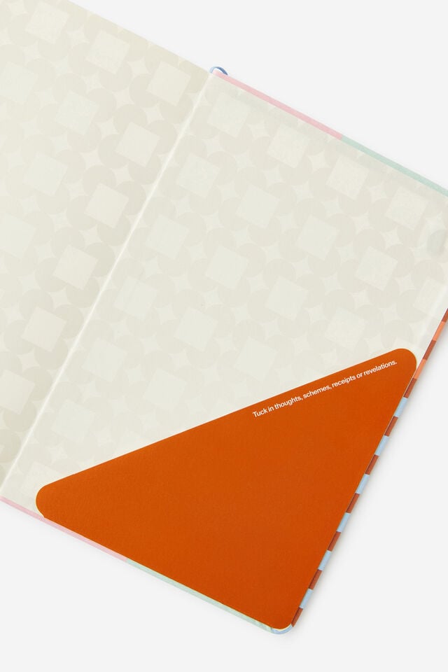Personalised A5 Hard Lined Notetaker Notebook, MULTI SPLICE