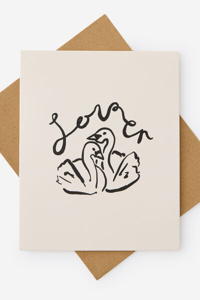 Love Card 2.0, ECRU SWANS