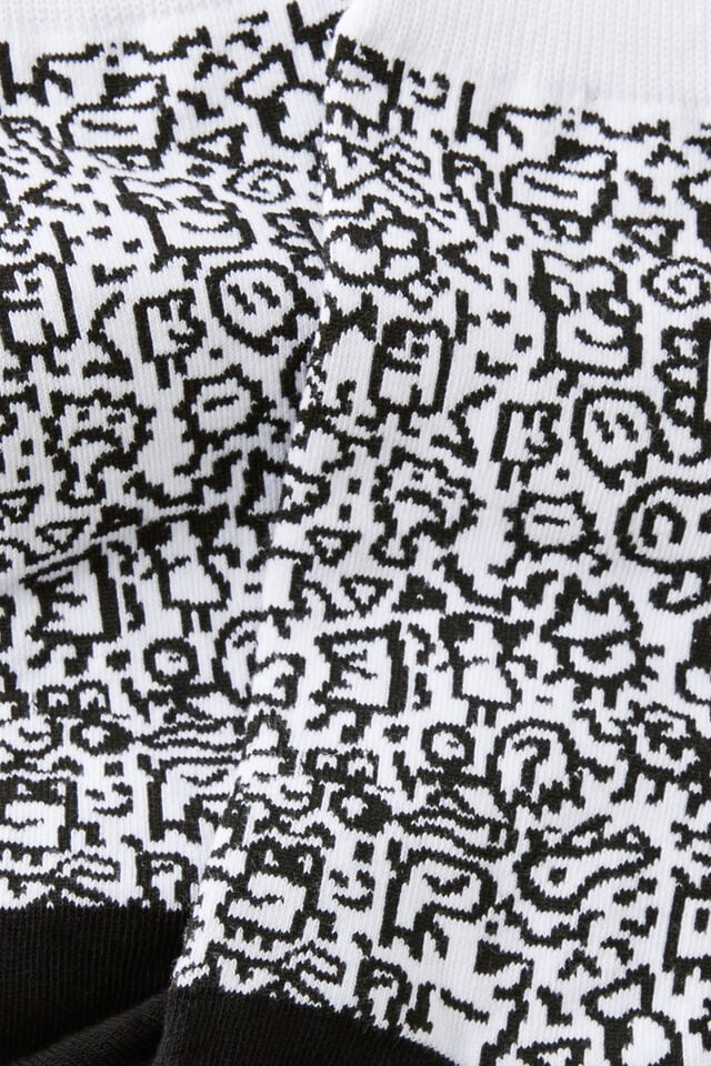 Socks, LCN DOO DOODLE BOY BLACK