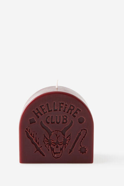 Collab Shaped Candle, LCN NET STRANGER THINGS HELLFIRE CLUB