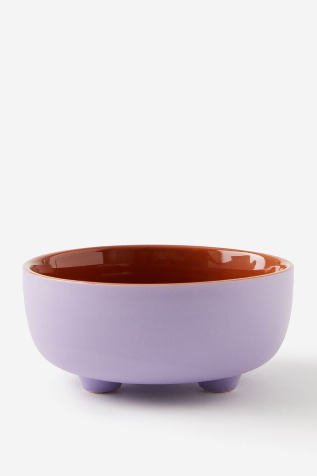 Bulbous Bowl, GINGERBREAD / ORCHID
