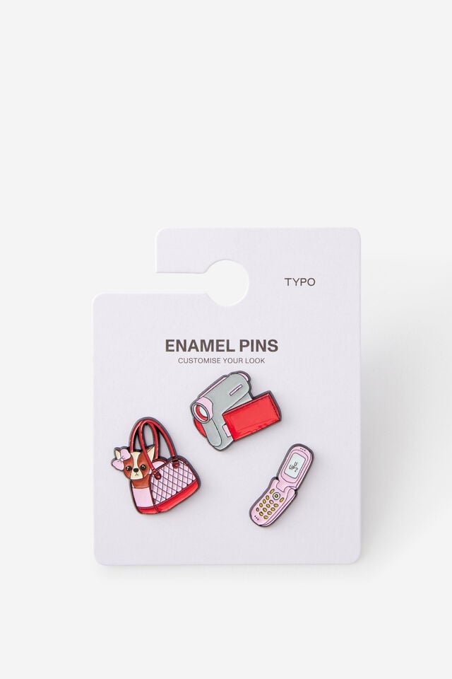 Enamel Pins 3Pack, Y2K