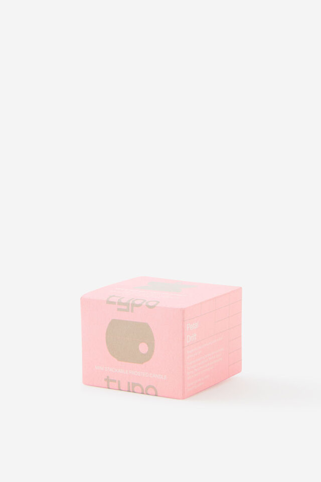 Mini Stackers Glass Tea Light Candle, PETAL DRIFT PINK SMOOTH