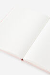 Personalised Metro B5 Hard Lined Notebook, Ditsy Pansy Pink Clay - alternate image 3
