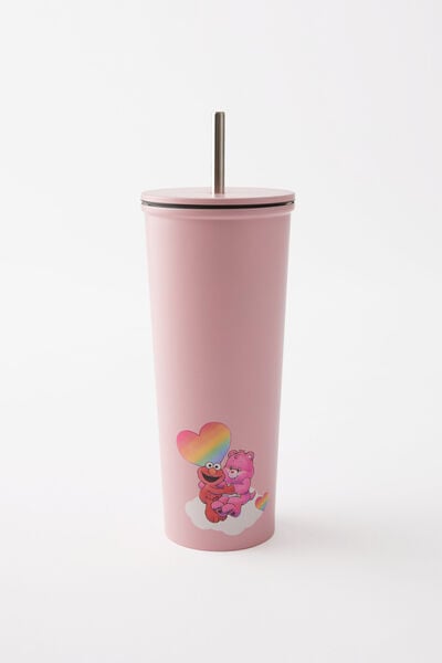 Collab Metal Smoothie Cup, LCN CST CBxSS CHEER BEAR AND ELMO