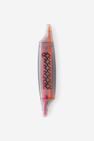 Dual Ended Highlighter, PINK / ORANGE
