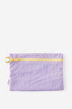 Zip Up Grid Pencil Case, LILAC & LIMONCELLO - alternate image 1