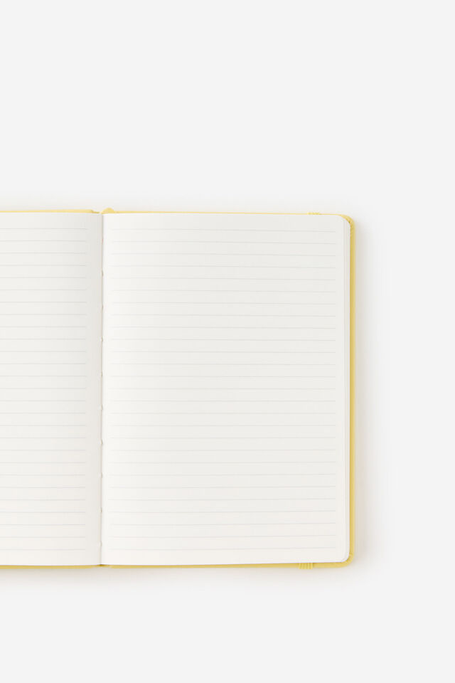 Metro B6 Hard Lined Notebook, Limoncello