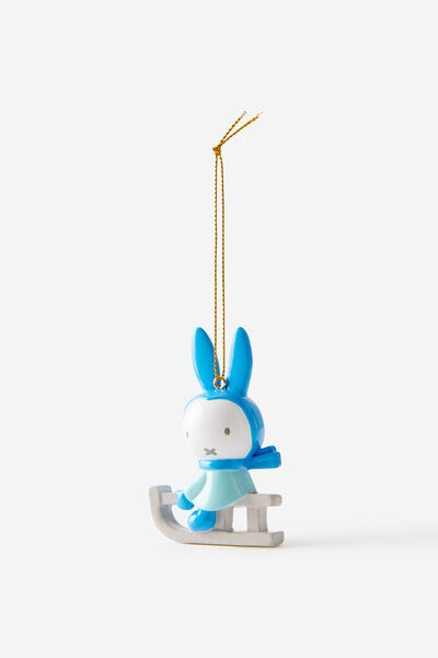 Collab Resin Christmas Ornament, LCN MIF MIFFY SLED