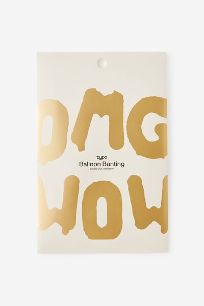 Balloon Bunting Set, OMG WOW