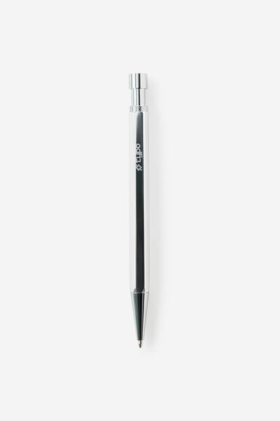 Facet-Nating Ballpoint Pen, CHROME