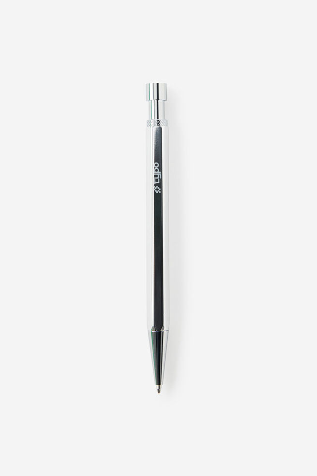 Facet-Nating Ballpoint Pen, CHROME