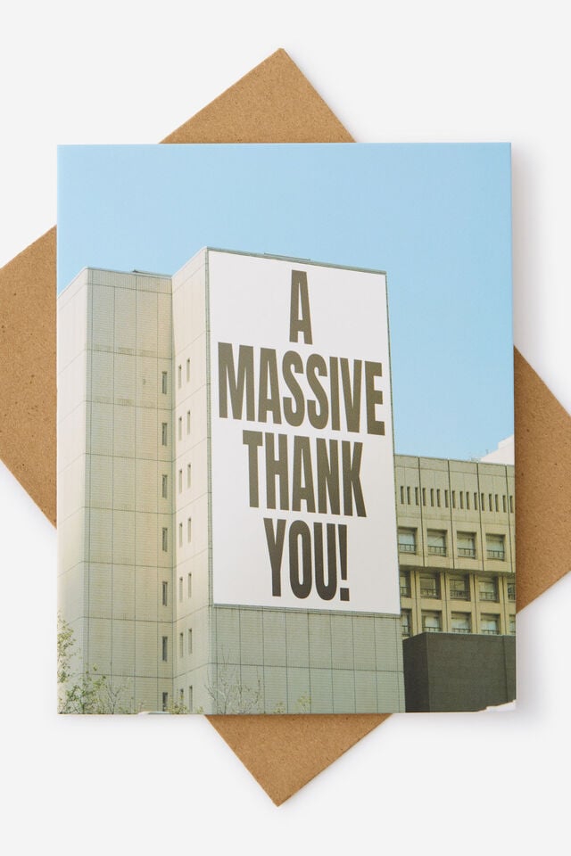 Thank You Card 2.0, A MASSIVE THANK YOU