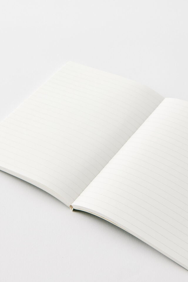 B6 Soft Cover Lined Notebook, TYPO GREEN