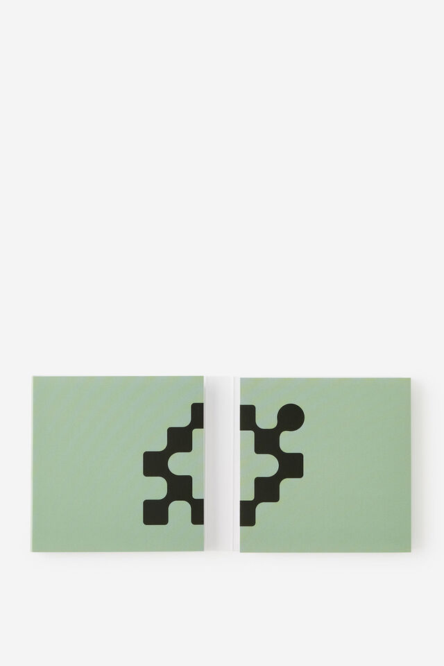 Sticky Note Booklet, TYPO GREEN