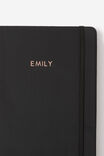 Personalised A5 Buffalo Journal, BLACK - alternate image 3
