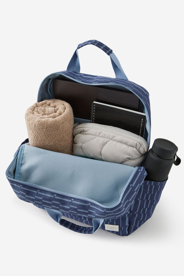 Campus Backpack, ZIG ZAG NAVY