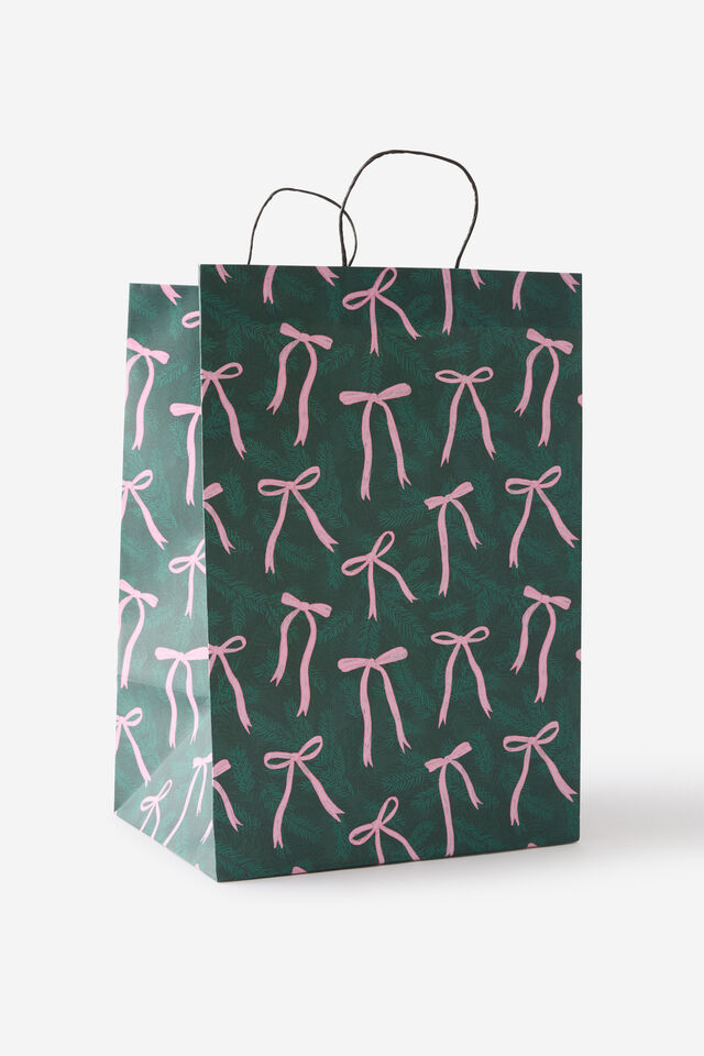 Gift Bag - Large, PINK BOWS