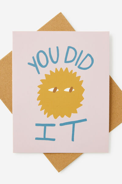 Congratulations Card 2.0, YOU DID IT 2