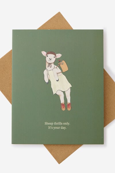 Funny Birthday Card 2.0, SHEEP THRILLS