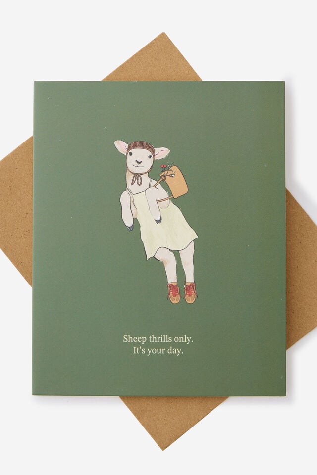 Funny Birthday Card 2.0, SHEEP THRILLS