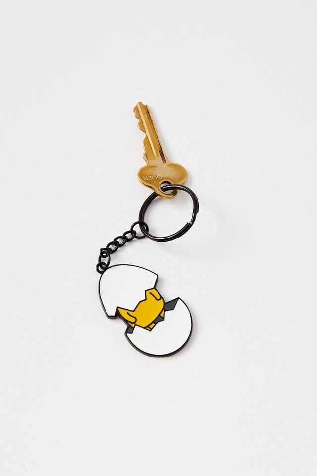Collab Enamel Keyring, LCN SAN GUDETAMA / EGG