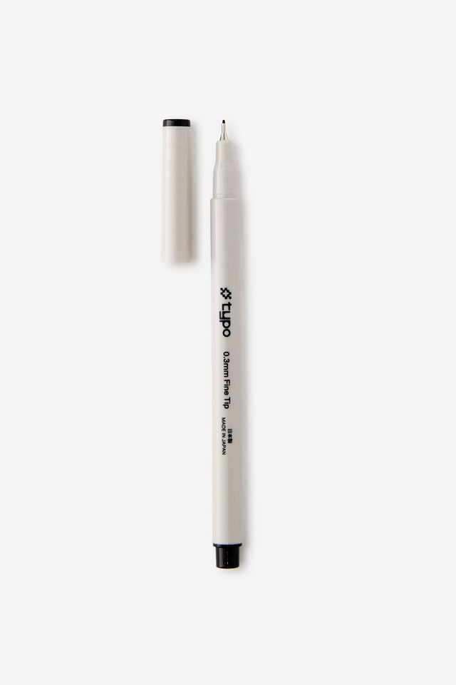 0.3Mm Fine Tip Pen, BLACK