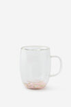 Trapped Glitter Glass Mug, FLOWER MIX - alternate image 2