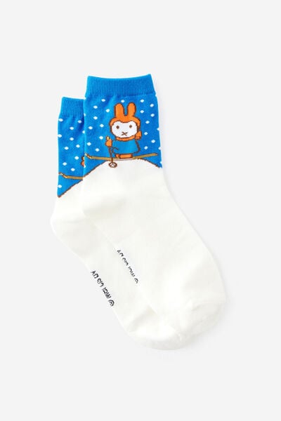 Collector Christmas Crew Socks, LCN MIG MIFFY SKIING