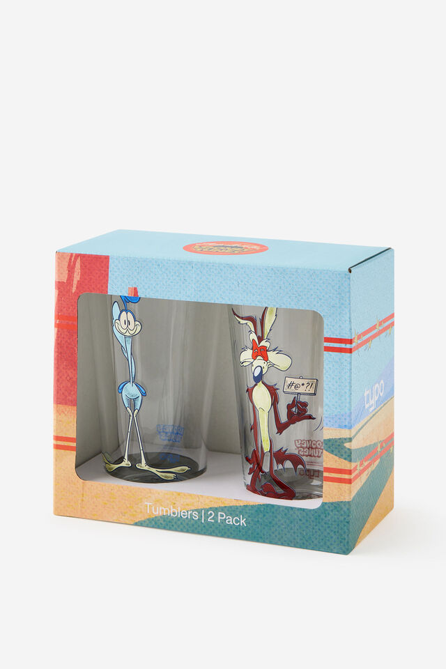 Collectors Tumbler 2 Pack, LCN WB LOONEY TUNES ROAD RUNNER & COYOTE