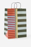Gift Bag - Large, COLOUR BLOCK STRIPE - example image 1