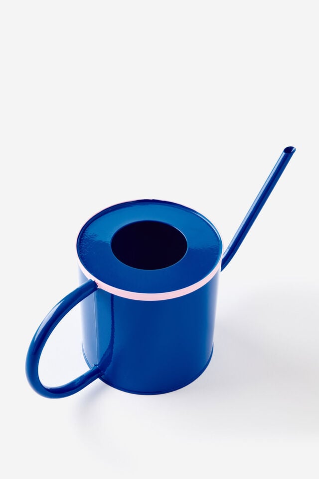 Tin Watering Can, BLUE & STRAWBERRY MILK