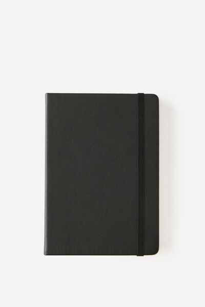 Metro B6 Hard Plain Notebook, Black