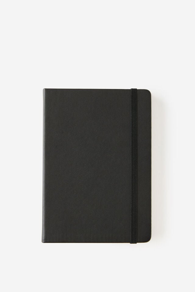 Metro B6 Hard Plain Notebook, Black