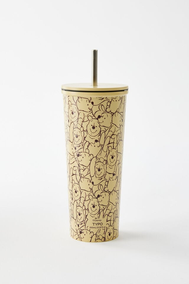 Collab Metal Smoothie Cup, LCN DIS WINNIE THE POOH PATTERN