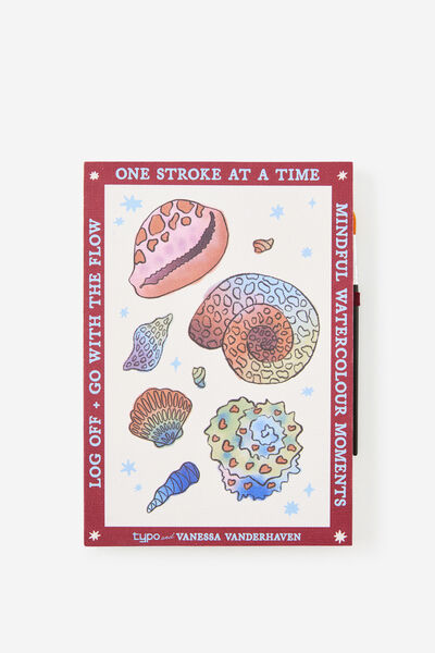 A5 Stitch Bound Watercolouring Book, BY THE SEA