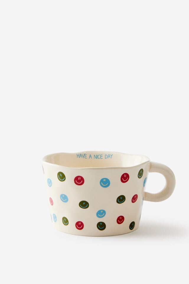 Novelty Shaped Mug, HAPPY FACES
