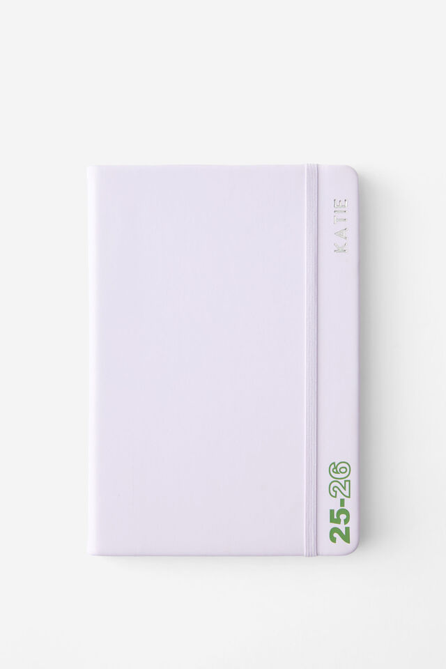 2025 26 A5 Personalisation Weekly Buffalo Diary, PASTEL LAVENDER