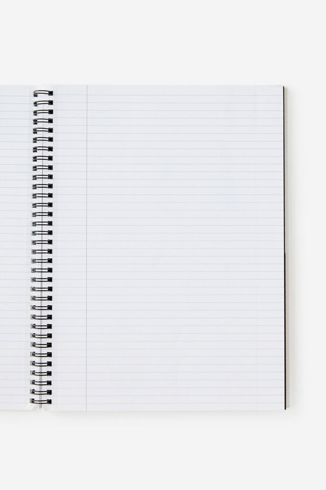 A4 Subject Spiral Lined Notebook, ARCHIVE DON T COPY BLACK