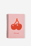 B6 Spiralbound Notebook, STRAWBERRY LAVA CHERRY - example image 1