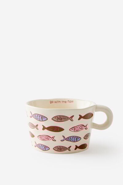 Novelty Shaped Mug, FISH YARDAGE