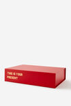 THIS IS YOUR PRESENT RED & GOLD